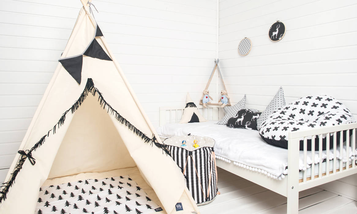 Namioty, tipi, wigwamy, COZYDOTS COZYDOTS Quarto infantil escandinavo Algodão Vermelho Brinquedos