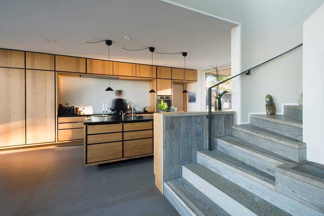 Villa U C.F. Møller Architects Scandinavian style kitchen Wood Wood effect