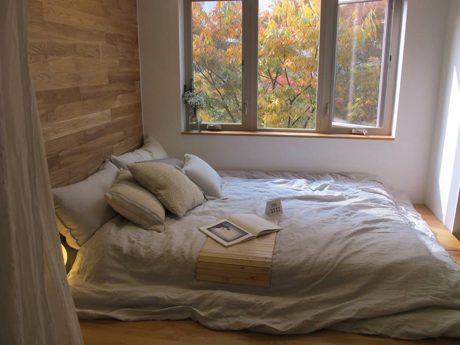 루트주택 15호 , 루트 주택 루트 주택 Scandinavian style bedroom