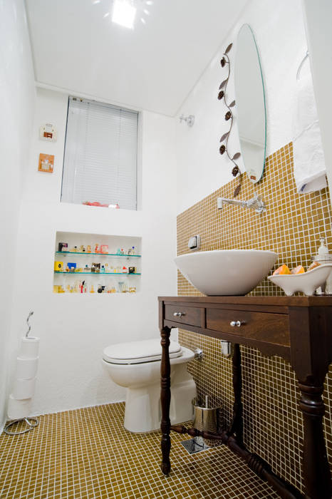 Apartamento 102, Patrícia Azoni Arquitetura + Arte & Design Patrícia Azoni Arquitetura + Arte & Design Eclectic style bathroom