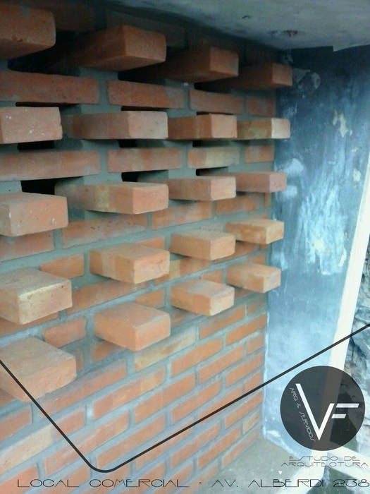 LOCAL COMERCIAL, VF ESTUDIO VF ESTUDIO Commercial spaces Bricks Offices & stores