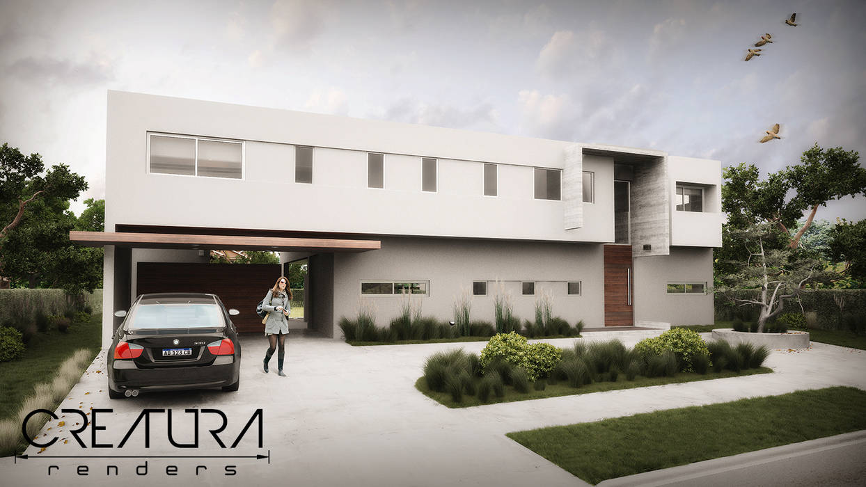 Galeria 2, Creatura Renders Creatura Renders Minimalist house