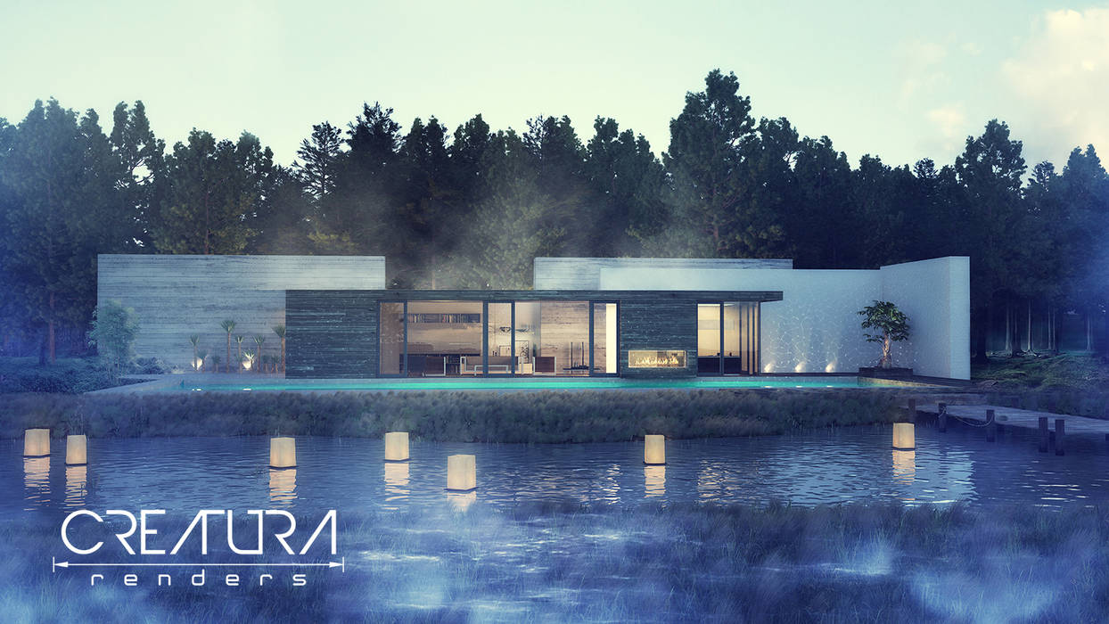 Galeria 2, Creatura Renders Creatura Renders Minimalist house