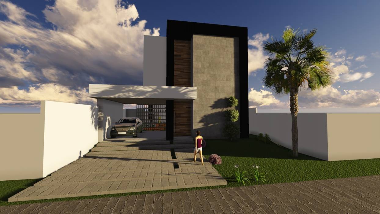 Projeto residencial para Cuiabá MT, Caroline Argenta e Elisangela Chioca Caroline Argenta e Elisangela Chioca Maisons modernes