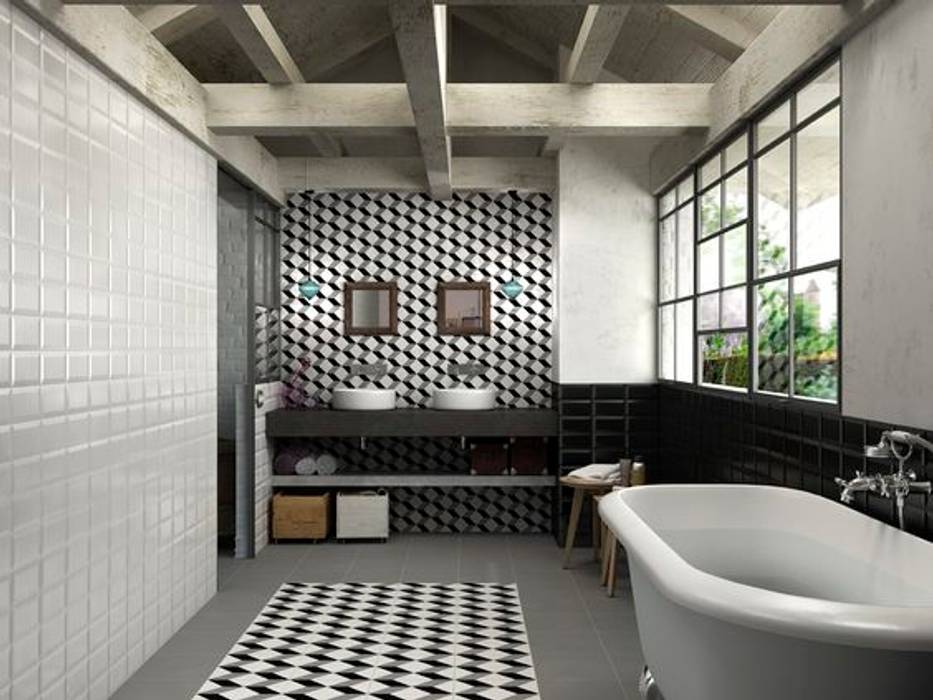 Il cubo torna di moda..., Mosaic del Sur Mosaic del Sur Dinding & Lantai Gaya Klasik Wall & floor coverings