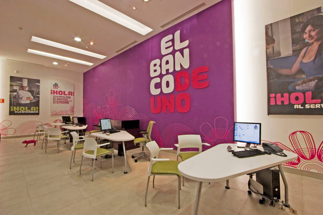 Banco Deuno (Sucursales), usoarquitectura usoarquitectura ห้องทำงาน/อ่านหนังสือ