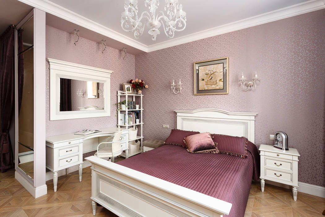 Квартира в г.Калининграде, AGRAFFE design AGRAFFE design Classic style bedroom