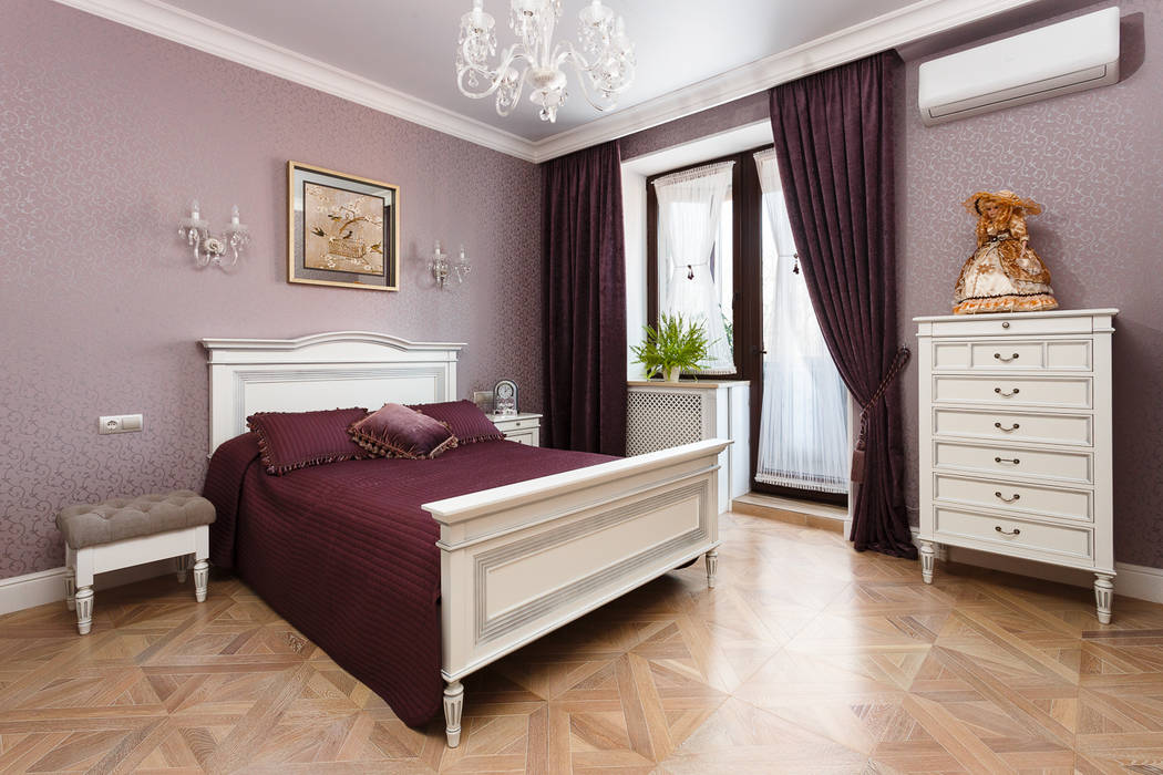 Квартира в г.Калининграде, AGRAFFE design AGRAFFE design Спальня в классическом стиле