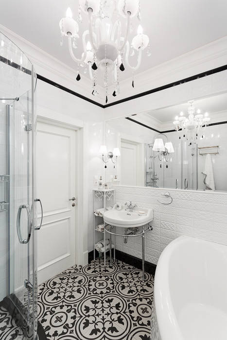 Квартира в г.Калининграде, AGRAFFE design AGRAFFE design Classic style bathroom