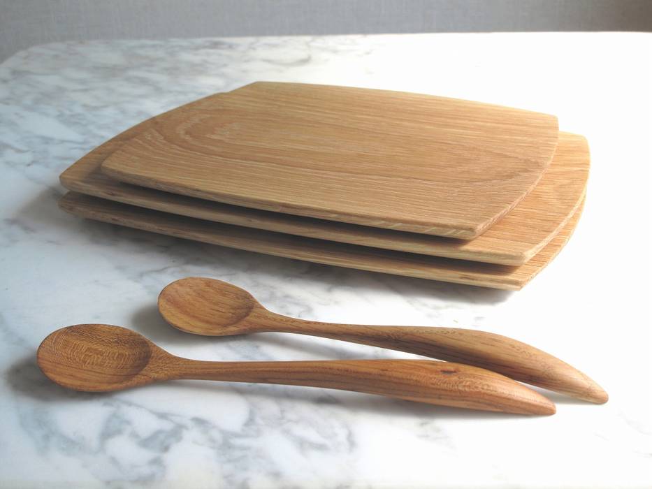 カトラリー, 木の家具 quiet furniture of wood 木の家具 quiet furniture of wood Eclectic style kitchen Wood Wood effect Kitchen utensils