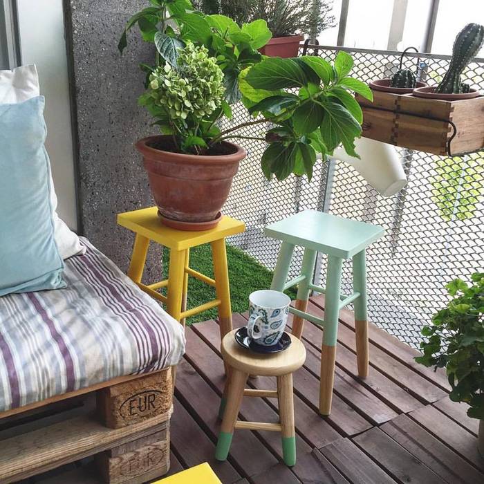 Hogar, EnKaja EnKaja Balcones y terrazas de estilo escandinavo Accesorios y decoración