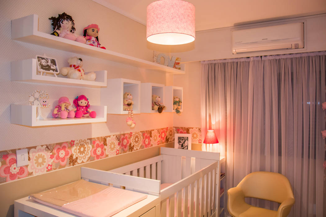 Dormitório Bebê, Studio C.A. Arquitetura Studio C.A. Arquitetura Nursery/kid’s room MDF