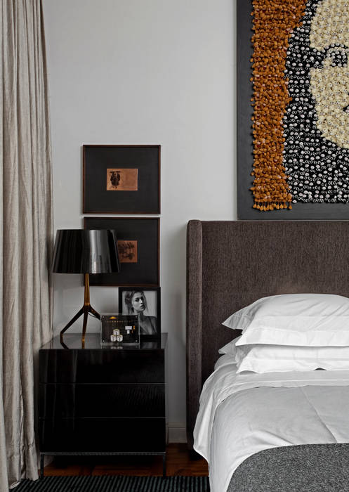 Stylist Apartment, DIEGO REVOLLO ARQUITETURA S/S LTDA. DIEGO REVOLLO ARQUITETURA S/S LTDA. Modern Bedroom