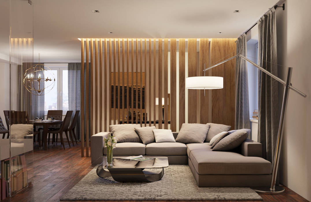homify Modern living room Wood Wood effect