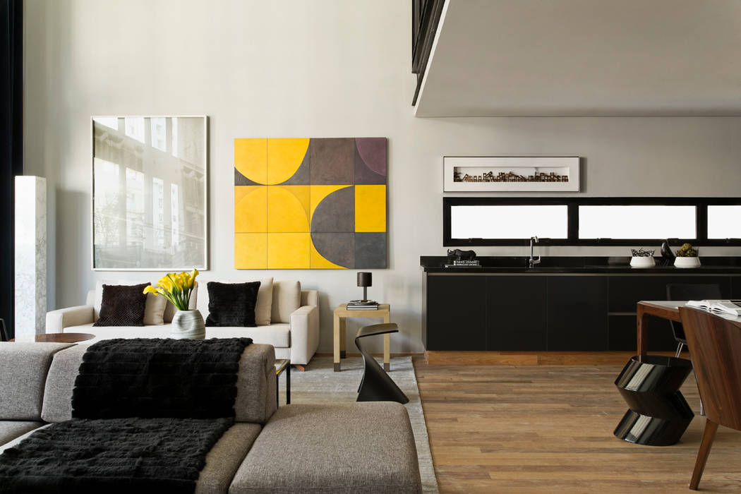 Itacolomi 445 Apartment DIEGO REVOLLO ARQUITETURA S/S LTDA. Salas de estar modernas