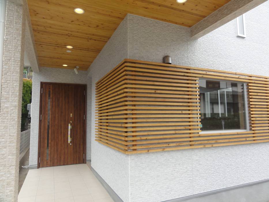 ファザードを意識しました, DIOMANO設計 DIOMANO設計 Modern houses Wood Wood effect