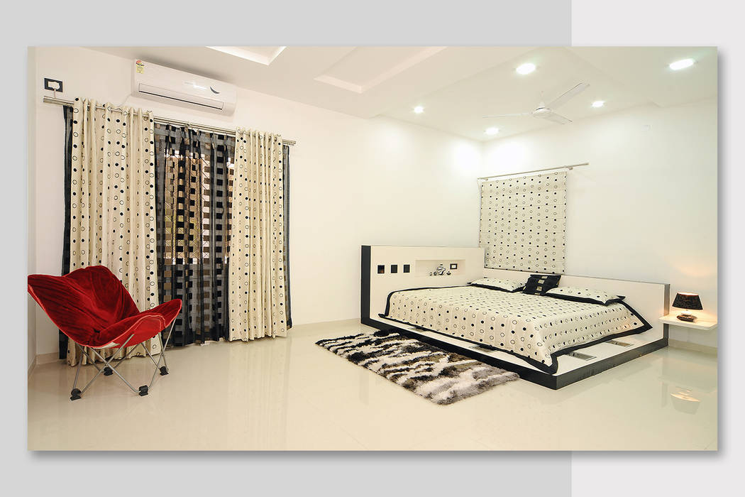 Duplex Villa, KozyDesignStudio KozyDesignStudio Modern style bedroom Beds & headboards