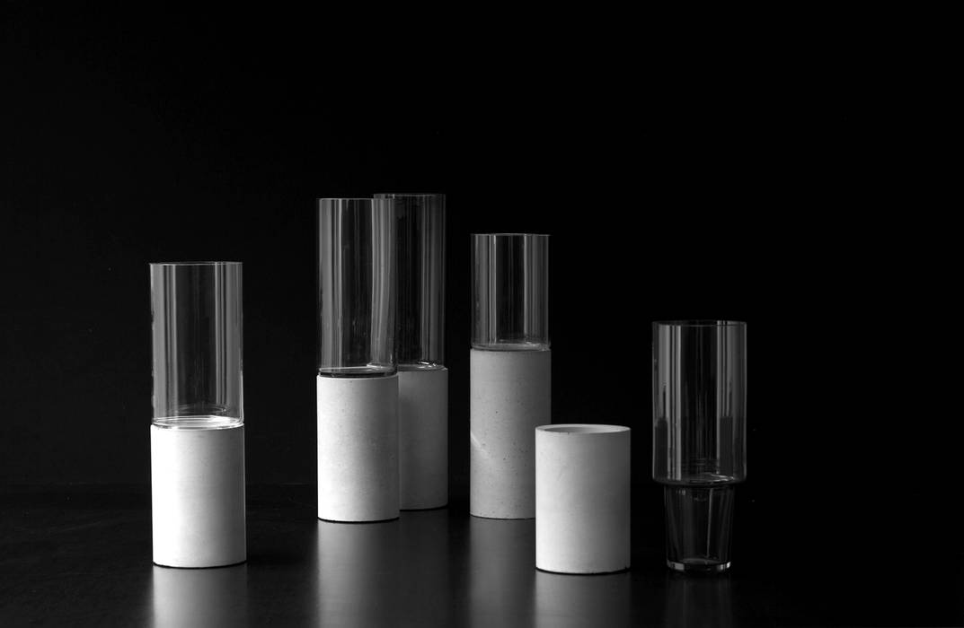 Concrete vase "Tara" Betoniu GmbH 客廳 配件與裝飾品