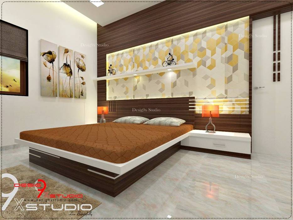Bedroom designs, Desig9x Studio Desig9x Studio Kamar Tidur Modern
