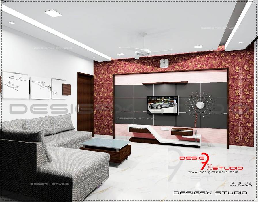 Living Area Designs, Desig9x Studio Desig9x Studio Modern living room