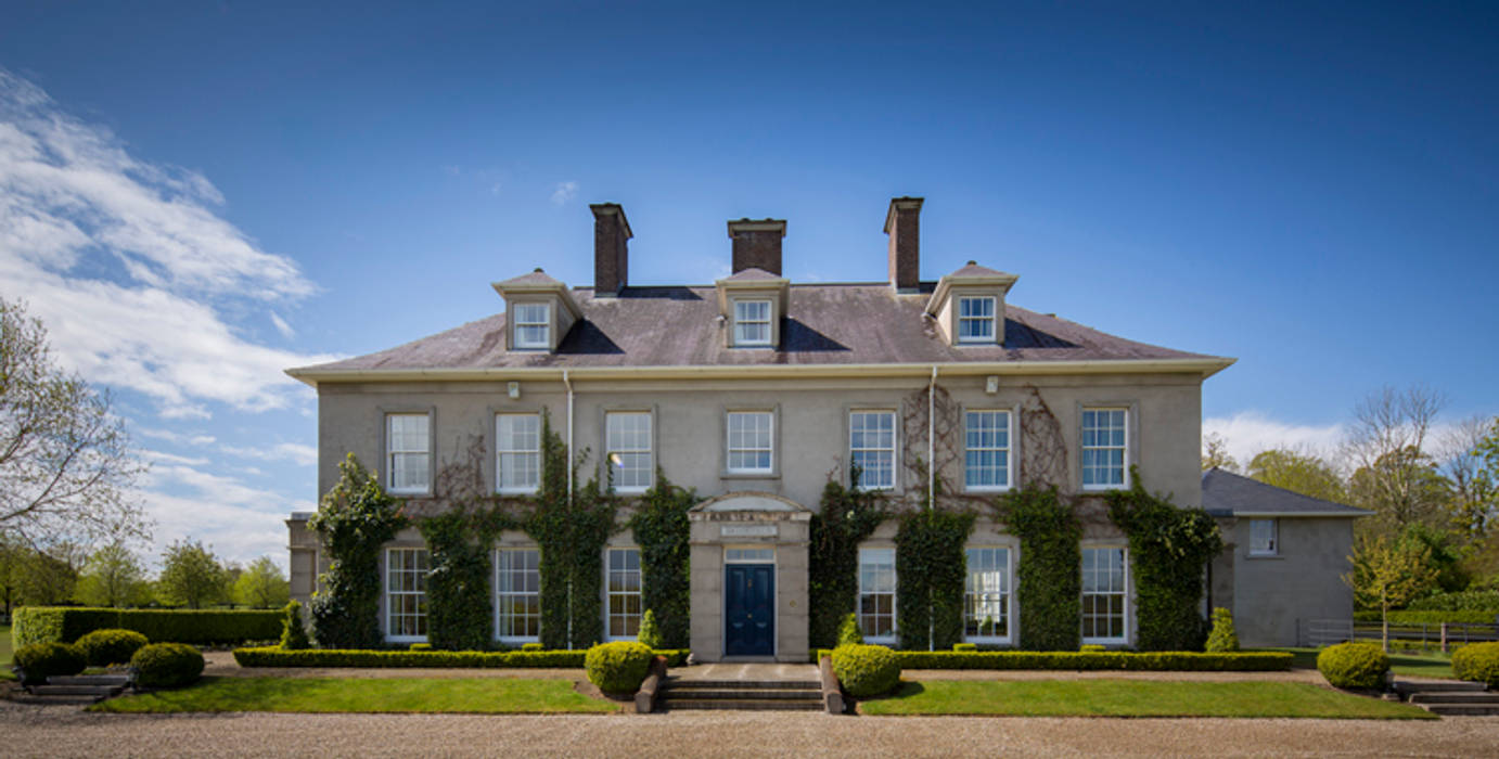 Classical Country House with Replica Olympic Arch Des Ewing Residential Architects Дома в стиле кантри