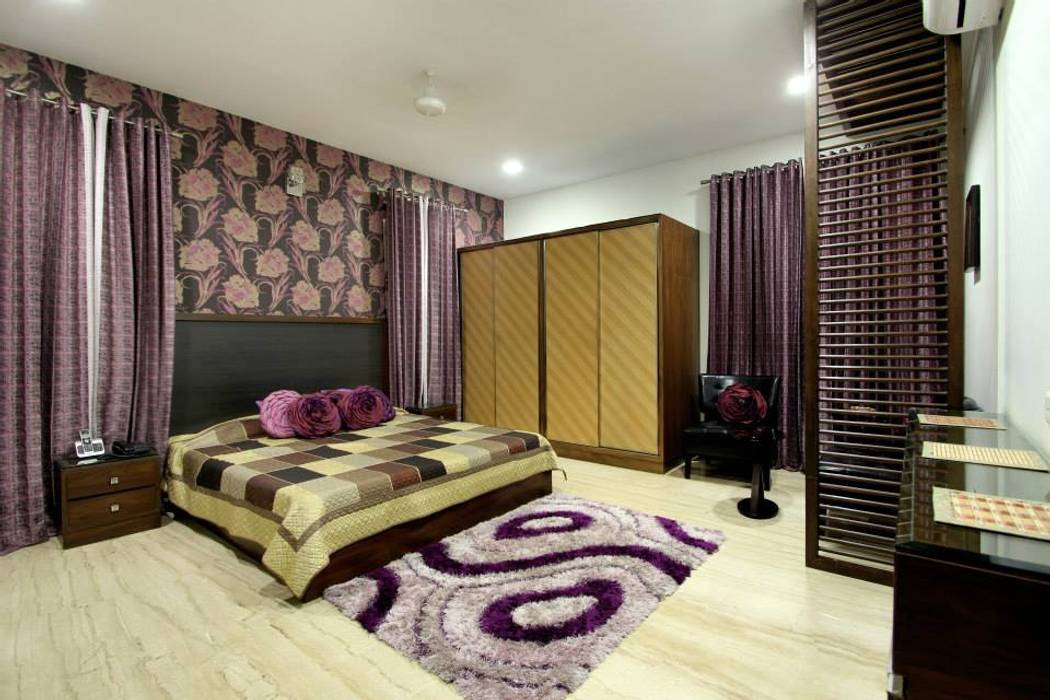 Villa Project, Bansal Interiors Bansal Interiors モダンスタイルの寝室