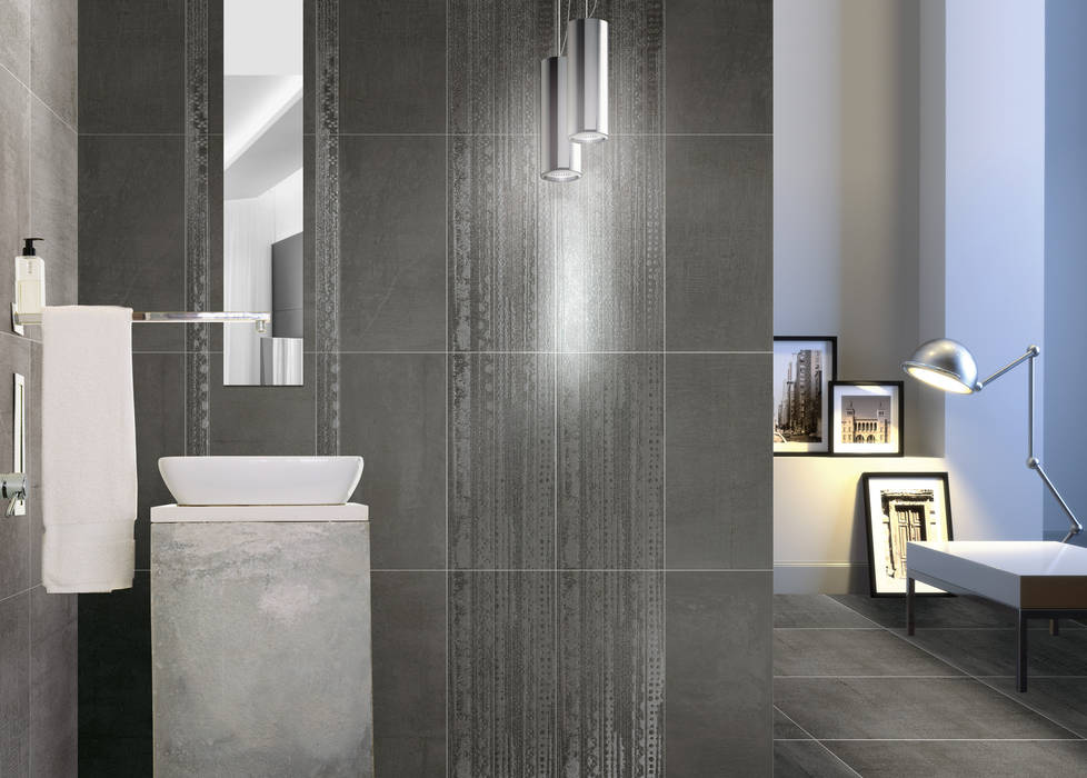 CONCRETE, CERAMICHE BRENNERO SPA CERAMICHE BRENNERO SPA Industrial style bathrooms