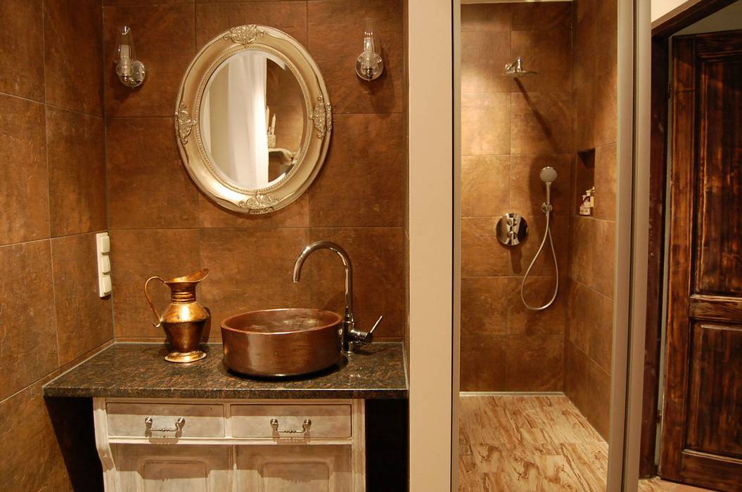 Rustikal waschbecken florisa badezimmerwaschbecken keramik bernstein