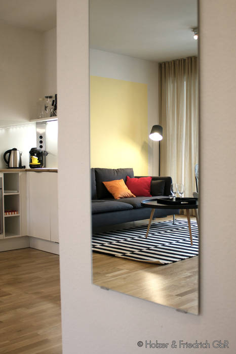 Apartment K01, Holzer & Friedrich GbR Holzer & Friedrich GbR Livings modernos: Ideas, imágenes y decoración