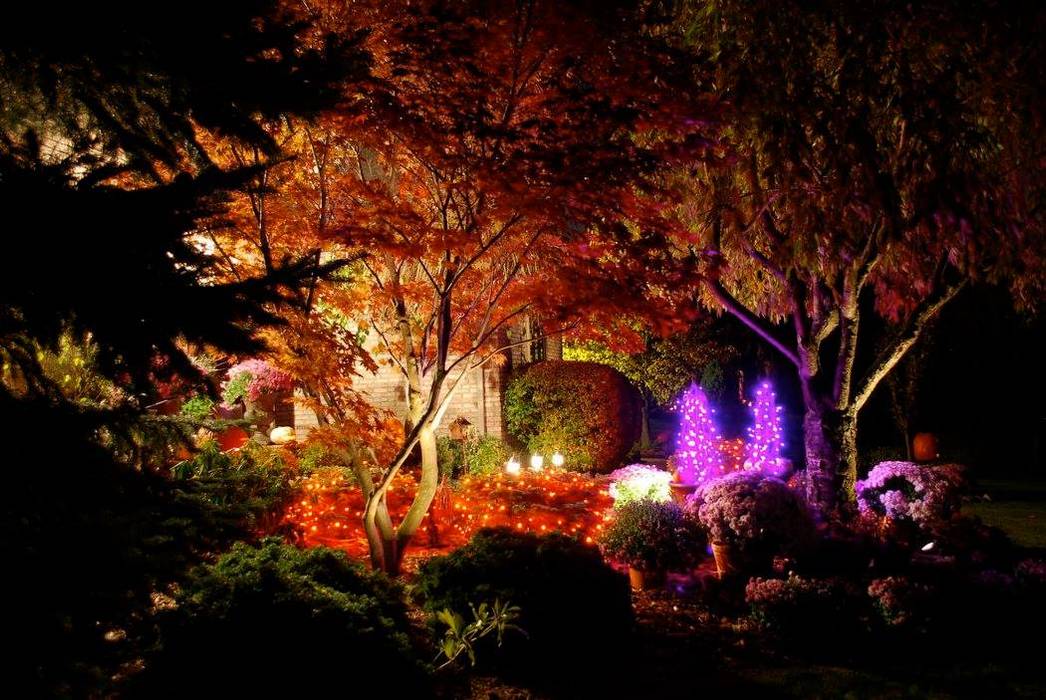 Jardines Nocturnos, Akasha espacios iluminados Akasha espacios iluminados クラシカルな 庭