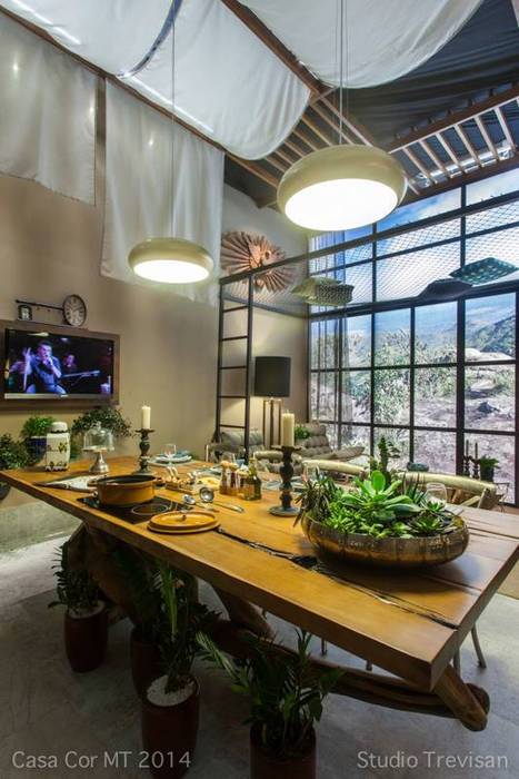 Casa Cor 2014, KAMPAI ARQUITETURA KAMPAI ARQUITETURA Modern dining room