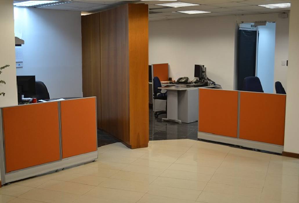 Espacios Modulares para oficinas, Officinca Officinca Estudios y despachos de estilo moderno Armarios y estanterías