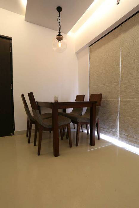 Thane Apartment., The design house The design house Sala da pranzo moderna