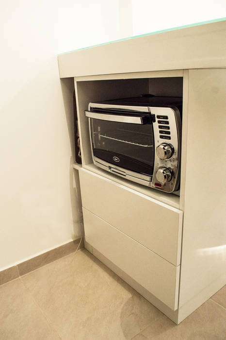 30 M2: Centro, Buenos Aires. Argentina., MinBai MinBai Kitchen Wood Wood effect Storage