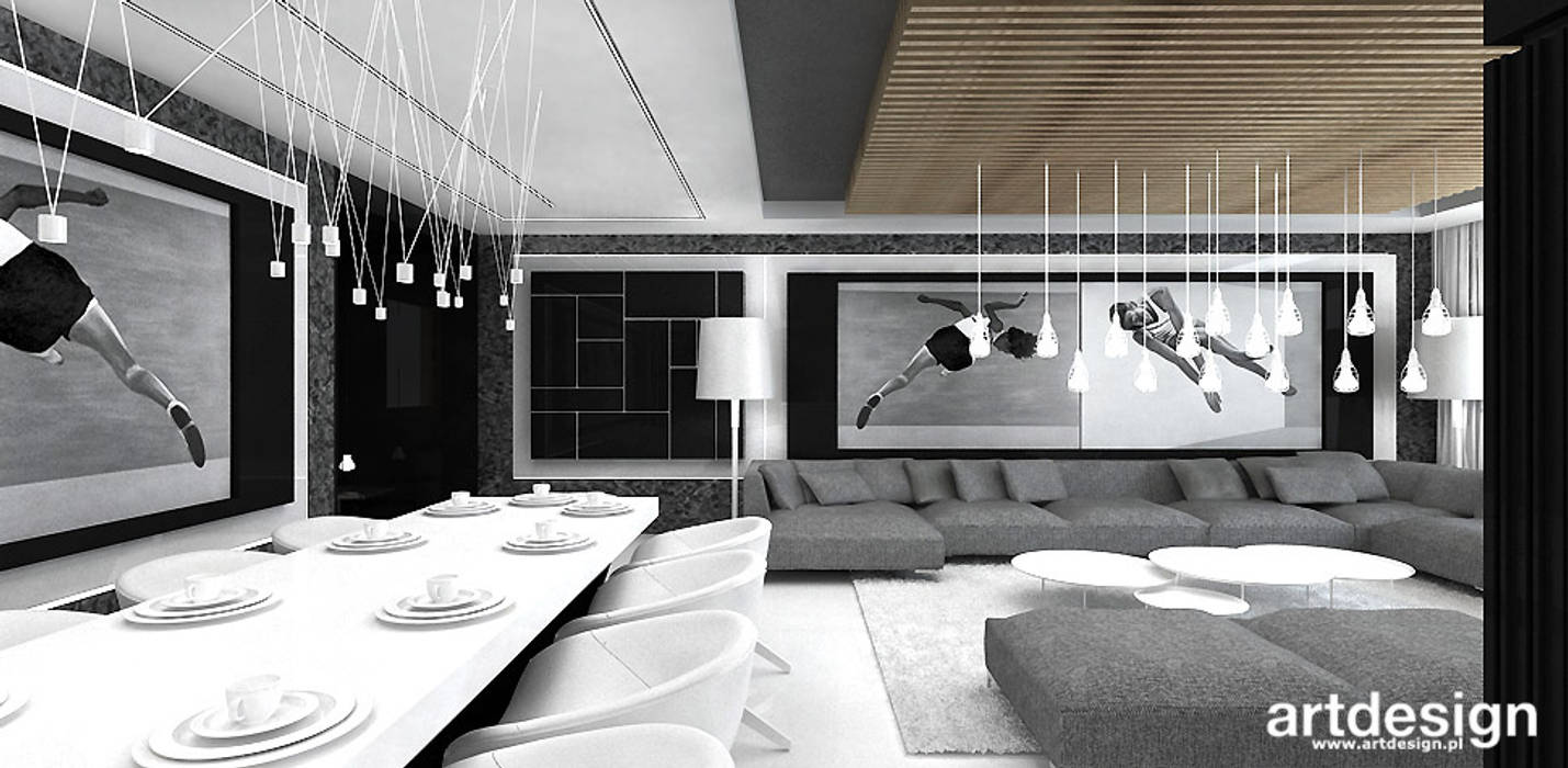 ARTDESIGN PERFORMANCE | I | Wnętrza domu , ARTDESIGN architektura wnętrz ARTDESIGN architektura wnętrz Salas modernas