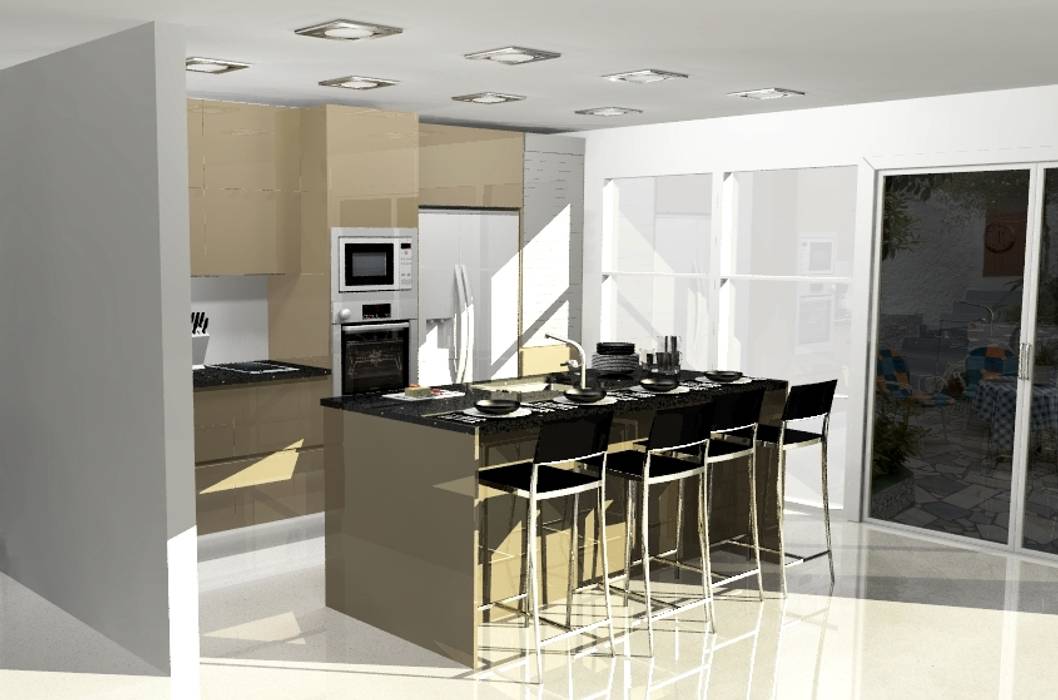 COCINA COMBINADA, ARCE FLORIDA LLC ARCE FLORIDA LLC Modern style kitchen Wood Wood effect