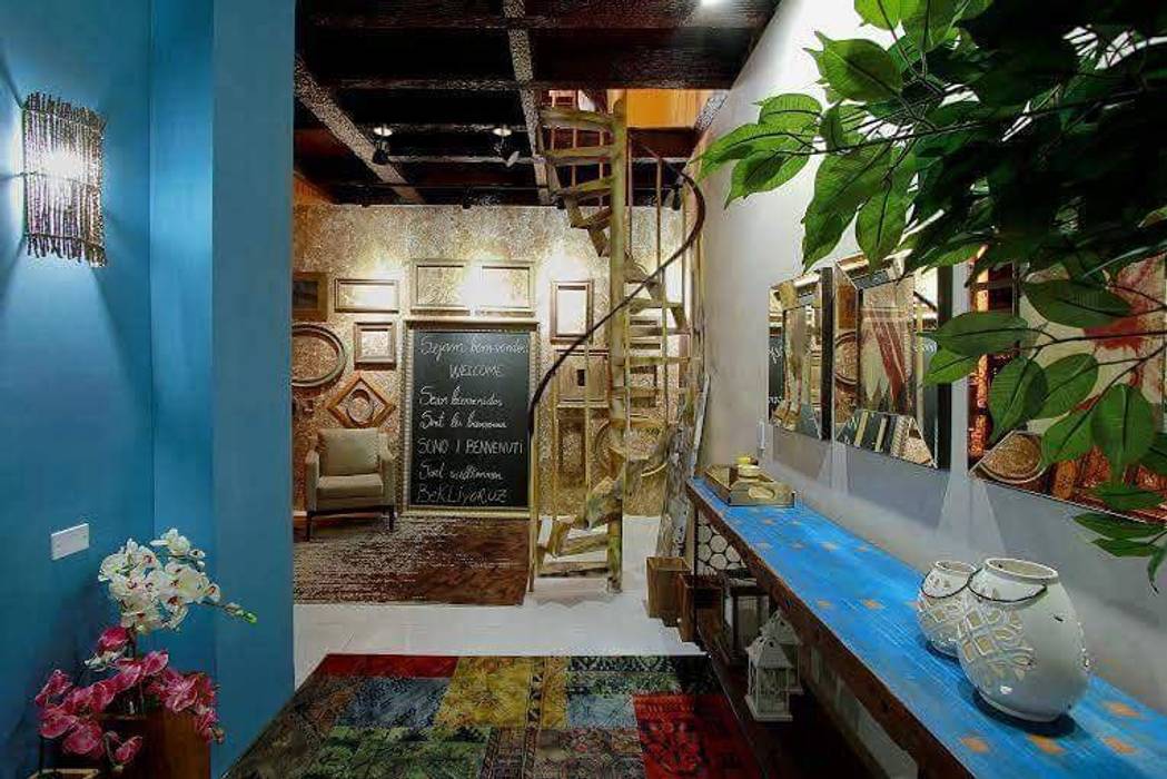 A7 Arquitetura | Design Коридор, прихожая и лестница в эклектичном стиле