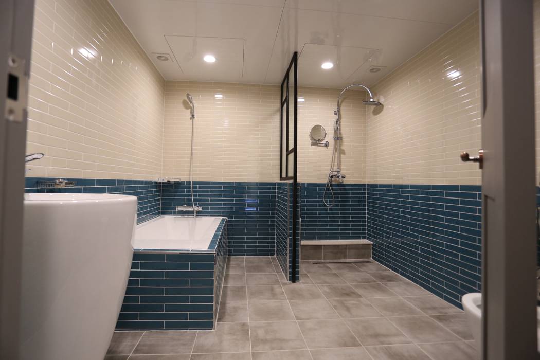 성주동 프리빌리지2차, 디자인세븐 디자인세븐 Modern style bathrooms