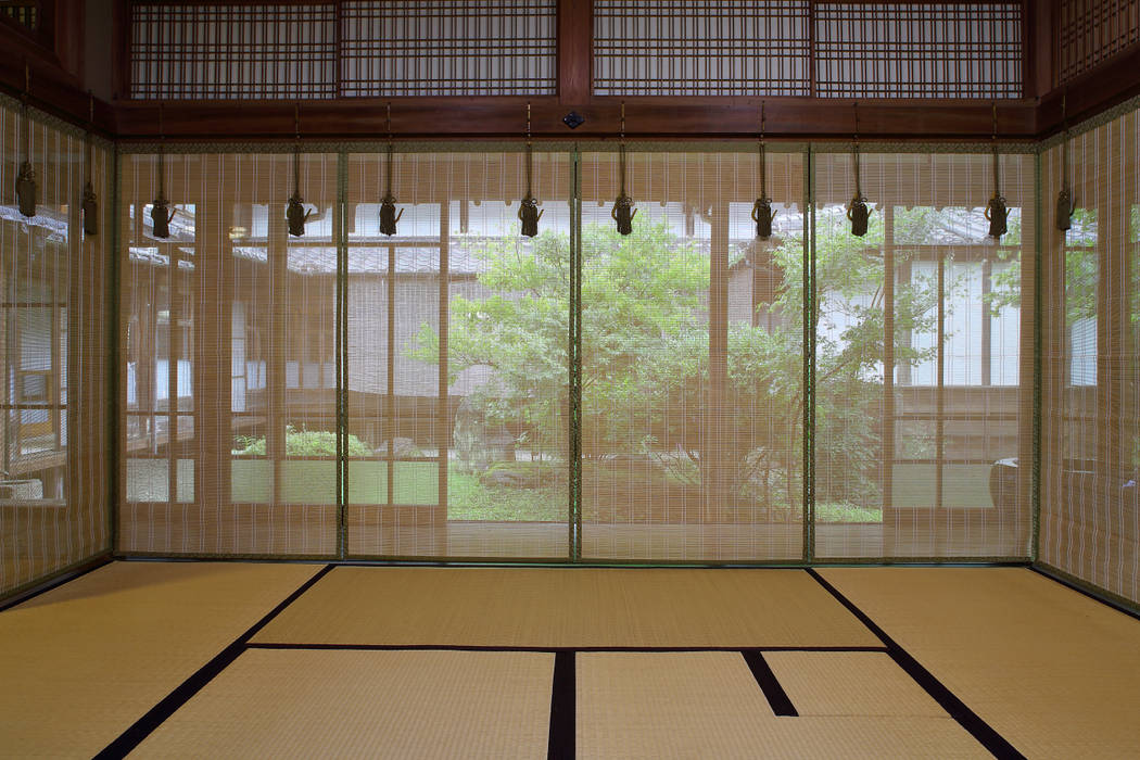 Yame Sudare Kikuka 株式会社鹿田産業 SHIKADA SANGYO INC. Asian style living room Bamboo Green Accessories & decoration