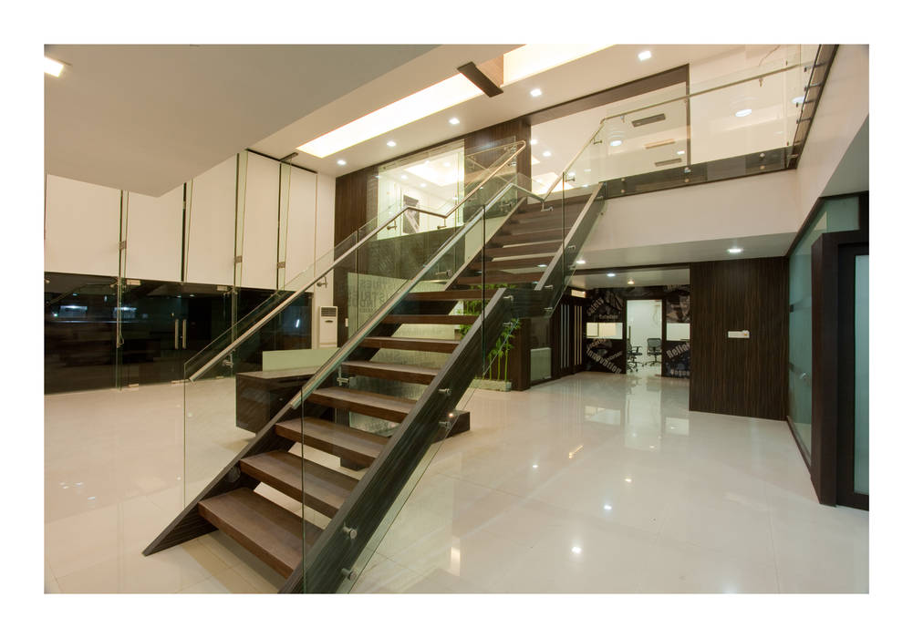 Stair RUST the design studio Modern study/office Wood Wood effect