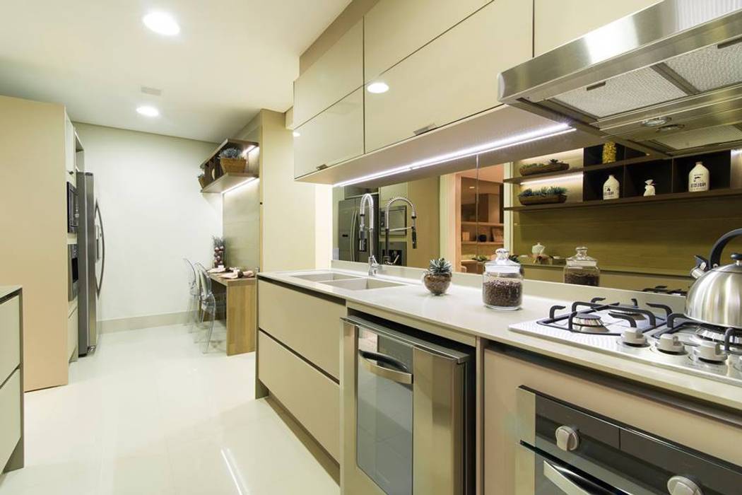 Cozinha, Arquiteta Karlla Menezes - Arquitetura & Interiores Arquiteta Karlla Menezes - Arquitetura & Interiores Modern kitchen