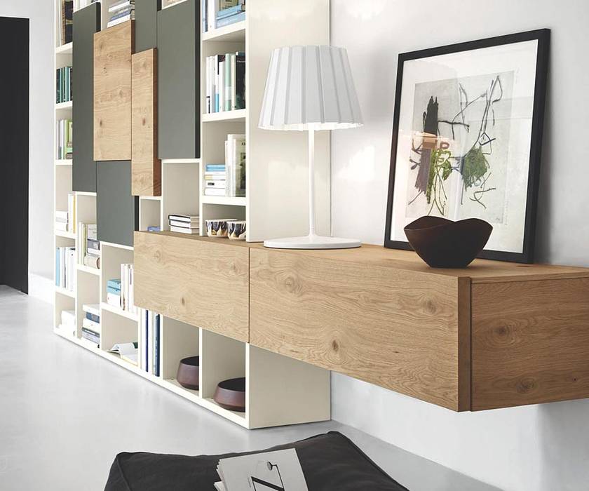 Livitalia Lowboard aus Eiche, Livarea Livarea Modern living room Wood Wood effect TV stands & cabinets