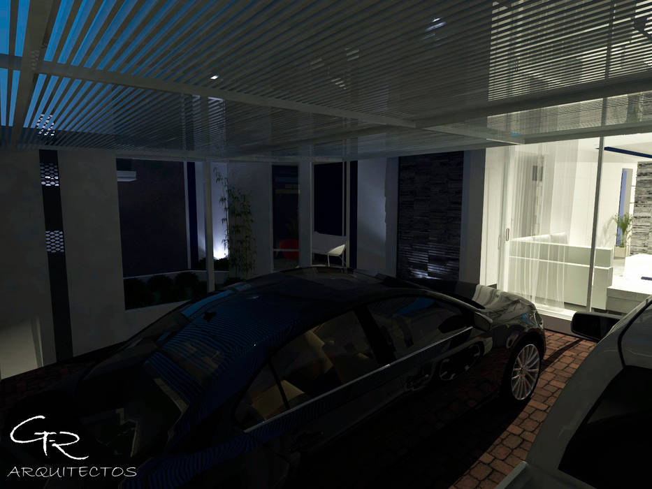 House Mundos Paralelos , GT-R Arquitectos GT-R Arquitectos Modern Garage and Shed