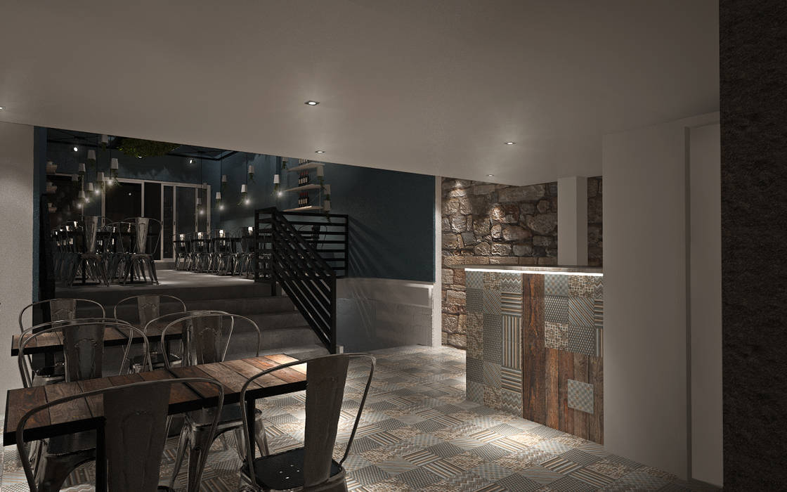 Porto Meu - Steakhouse, Tiago Martins - 3D Tiago Martins - 3D พื้นที่เชิงพาณิชย์ ร้านอาหาร
