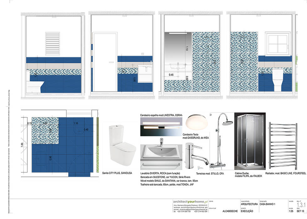 A casa de banho Acqua e Herbal, Architect Your Home Architect Your Home