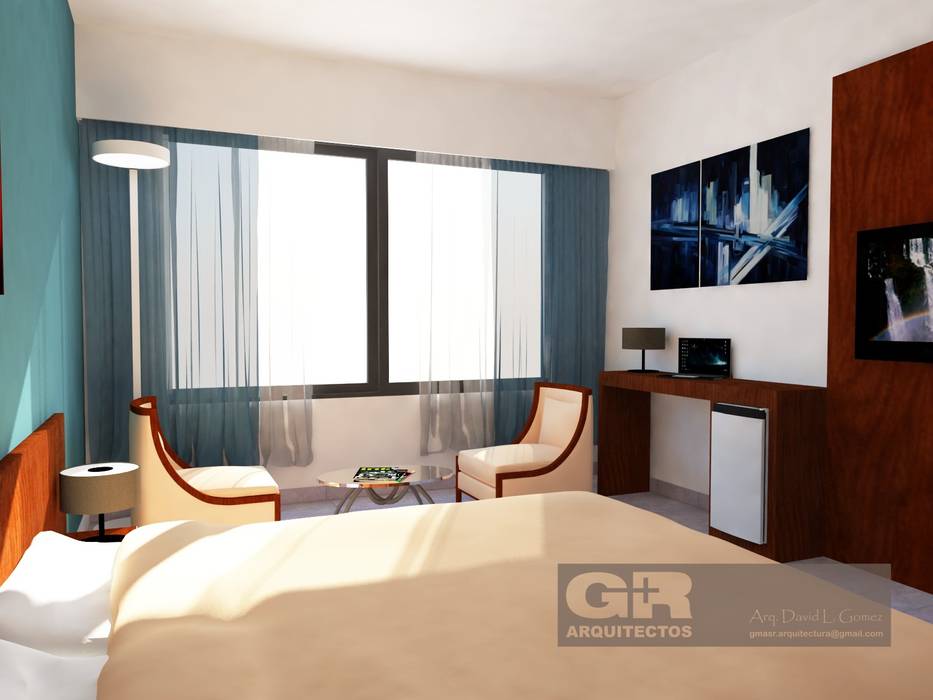 Mérit Hotel Iguazu, G+R Arquitectura G+R Arquitectura Dormitorios de estilo minimalista