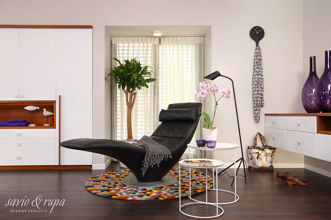 Chaise Lounge Savio and Rupa Interior Concepts Scandinavian style dressing room Seating