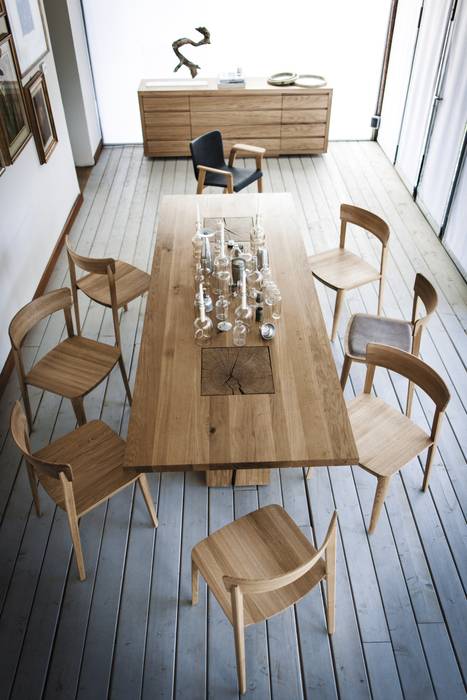 Casa privata, Riva1920 Riva1920 Modern dining room Solid Wood Multicolored