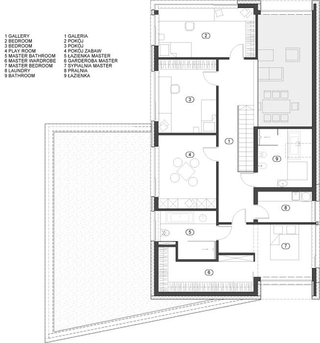 RYB house, BECZAK / BECZAK / ARCHITEKCI BECZAK / BECZAK / ARCHITEKCI 모던스타일 주택