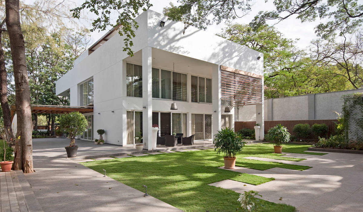 Private Residence, Koregaon Park, Pune Chaney Architects Minimalist houses